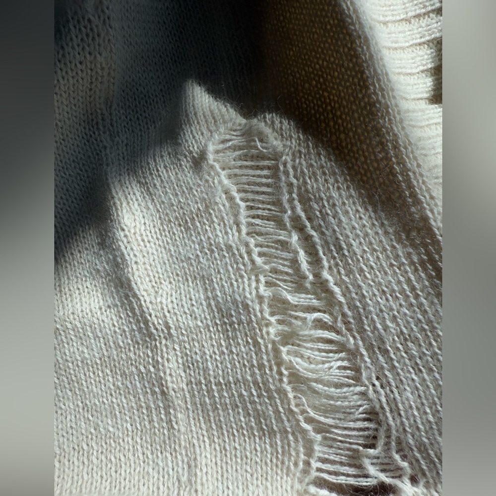 NATION LTD Alpaca/Cotton Blend Open Front Sweater - Picture 5 of 5